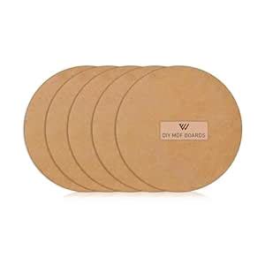 WOXOUR ENTERPRISE MDF Round Board | MDF Circle Base for Lippan Art ...