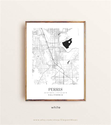 Perris California Map Perris, California Street Map