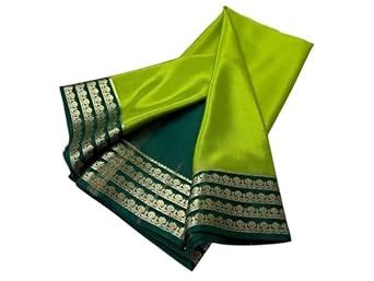 Buy Shree Silk Mills Women's Semi Mysore Silk Saree Handwoven ...