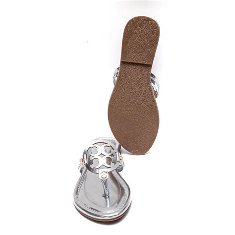 T Shape Flats - Silver – Dapperfeet