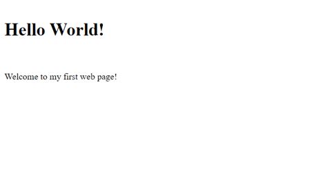 HTML Tutorial HelloWorld 的图像结果