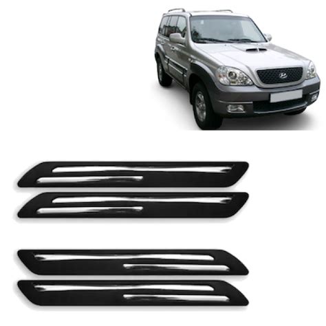 Premium Quality Car Bumper Protector Guard with Double Chrome Strip for ...