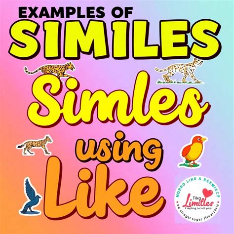 Image result for Similes Using Like