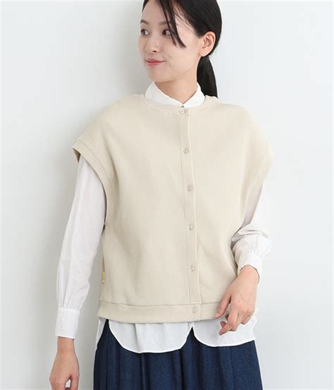 2wayワッフルカットベスト（Keitto）の商品詳細
