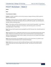 Image result for Picot Question Worksheet