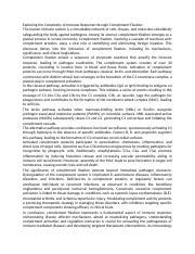 Image result for Complement Fixation Immune System