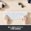 K295OW ロジクール サイレント ワイヤレスキーボード K295 ロジクール インターフェースUSB メンブレン キー配列108キー日本語 ...