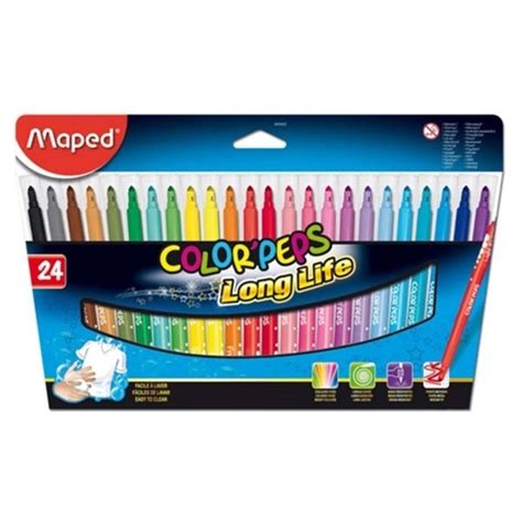 htconline.in| Maped Color'Peps Long Life Sketch Pen Set of 24 |Sketch ...