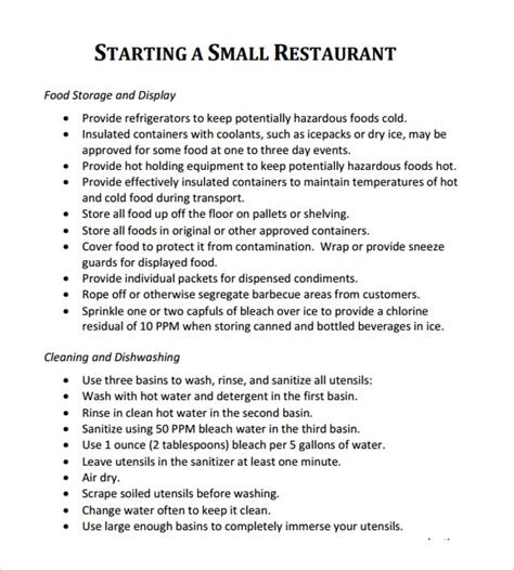 Image result for Restaurant Business Plan Examples