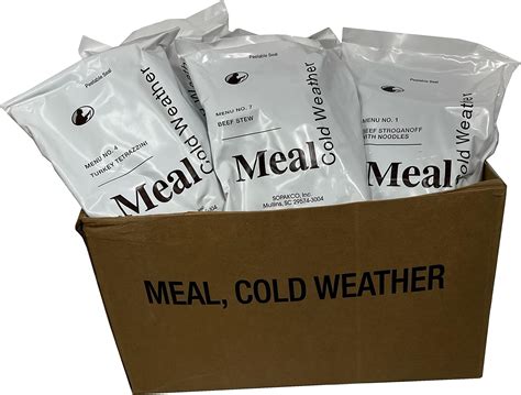Amazon.com: Cold Weather MCW MRE Full New Case MEALS READY TO EAT MOUNTAIN INSP 03/24 or Newer ...