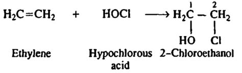 A hydrcarbon reacts with hypochlorous acid to give 2-chloroethanol. The ...