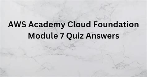 Image result for AWS Academy Module 6 Answers