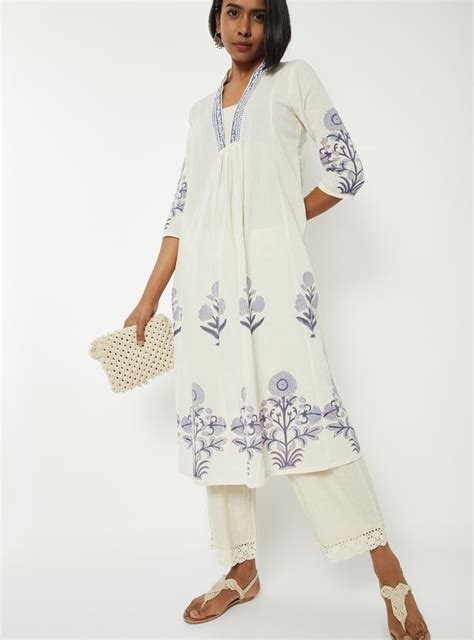 Buy Women Printed A-line Kurta Online at just Rs. 999.0 - 1000016130405 ...