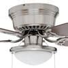 Buy Hugger 52 in. LED Indoor Brushed Nickel Ceiling Fan with Light Kit ...