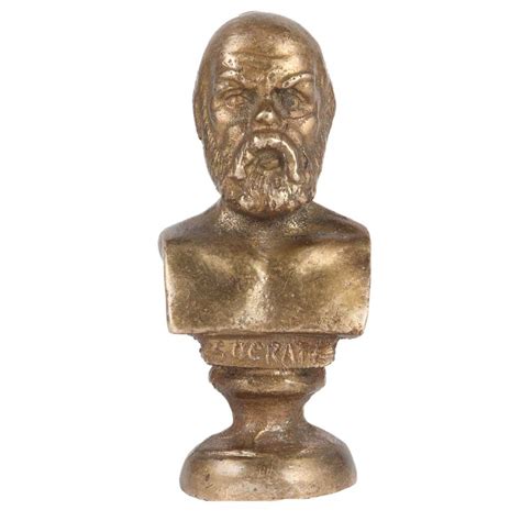 Brass Socrates Greek Philosopher Statue