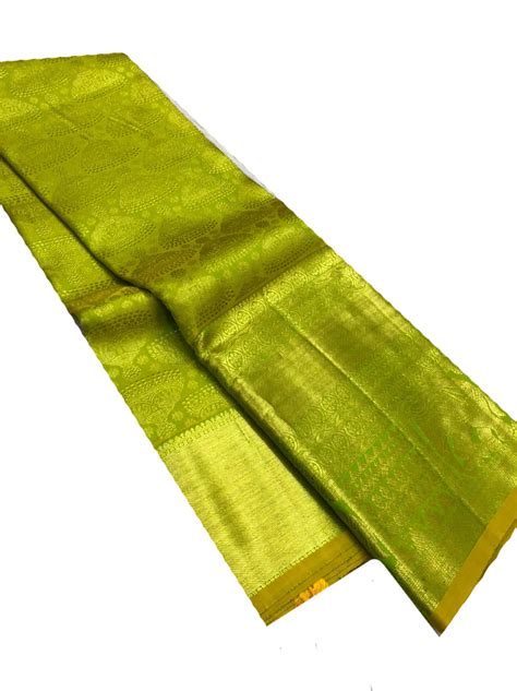 Handloom Kanjeevaram Pure Silk Saree - Green | Shop Now!
