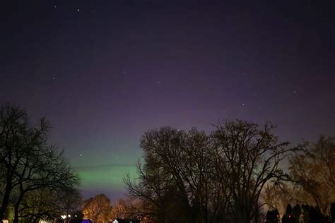 Northern Lights in northern Illinois on November 12