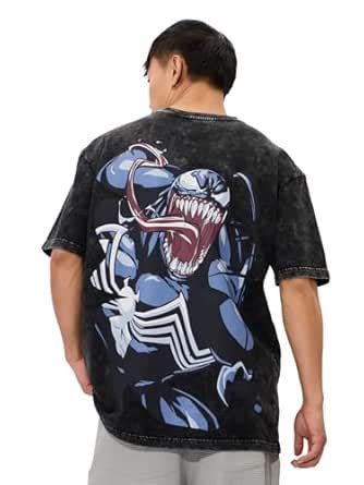 Buy The Souled Store Official Venom : Tattered Mens and Boys Oversize ...