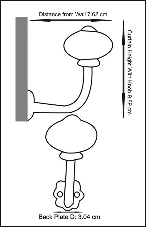 NEERJA CURTAIN TIE BACKS HOOK - WHITE COLOR (SET OF TWO PIECES ...