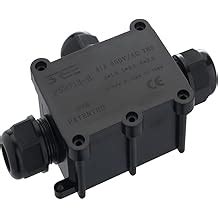IP68 Waterproof Junction Box Outdoor 3 Way Black India | Ubuy