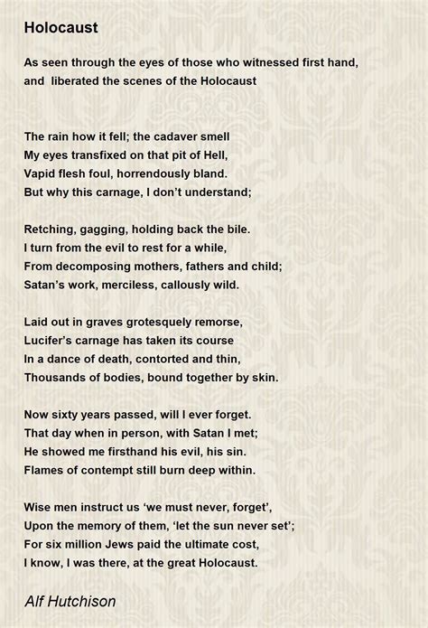Holocaust Poems - Poems For Holocaust - Poem Hunter