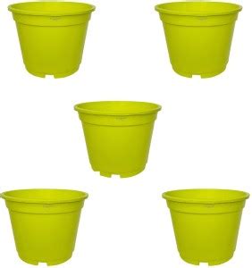 WONDERLAND by Wonderland 8 Inch Big Plastic Planter Green Pots for Home ...
