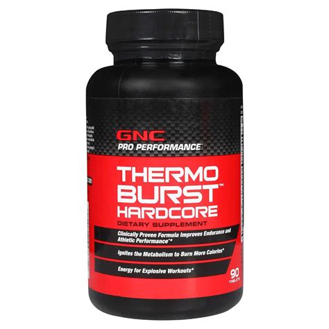 GNC Thermoburst Hardcore - 90 Tablets (Thermogenic Fat Burner) : Amazon ...