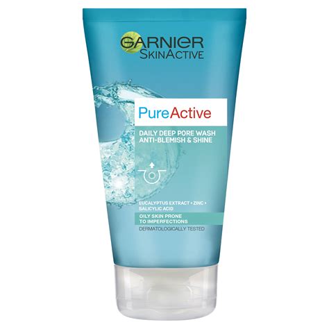 Buy GarnierPure Active Anti-Blackhead Deep Pore Face Wash 150ml, Face ...
