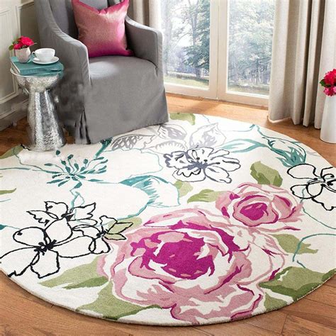 Shabnam Rugs Round Carpet Russain Modern Handmade Tuffted Thick ...