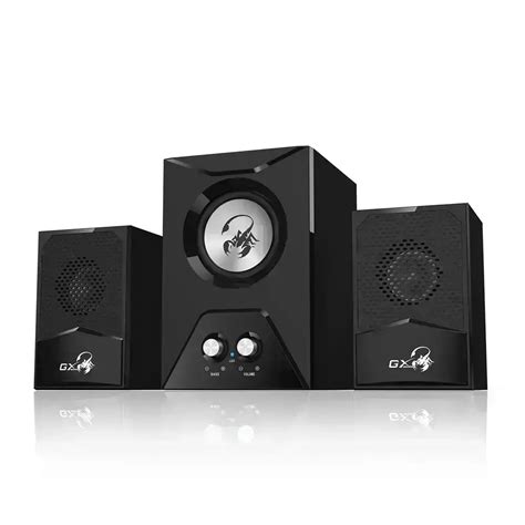 Genius Gaming Speaker SW-G2.1 500-2.1 Channel Wooden Subwoofer Speaker ...