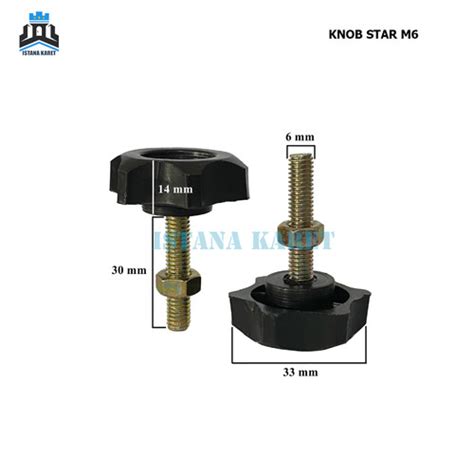 Jual Knob Star Adjuster Baut M6 T30 dan Mur - Kab. Bandung - Istana ...