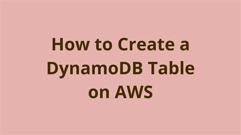Image result for DynamoDB Table Example