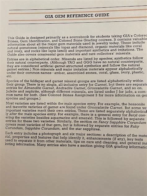 Image result for Gem Reference Guide