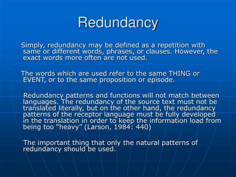 Image result for Redundancy Examples