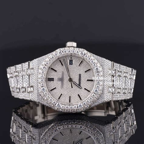 Awesome Automatic Moissanite Watch For Men Sapphire Crystal Glass ...