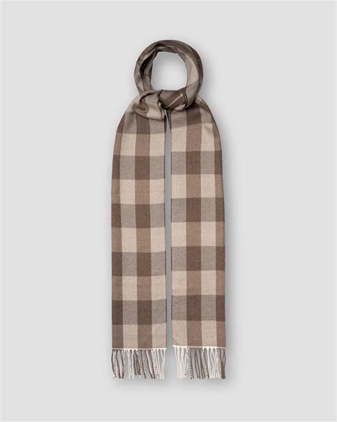Check Merino Wool Scarf - Eton