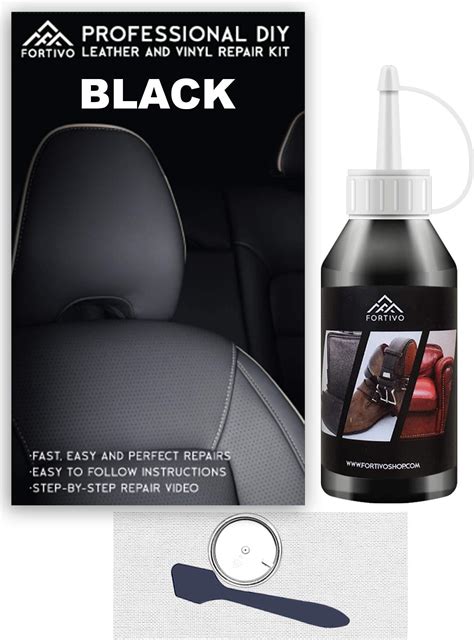 Amazon.com: FORTIVO Black Leather and Vinyl Repair Kit - Repair and ...