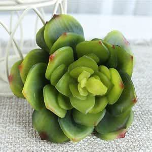 Artificial Stem Succulent Snow Lotus Fake Floral Silk Plant Party Home ...