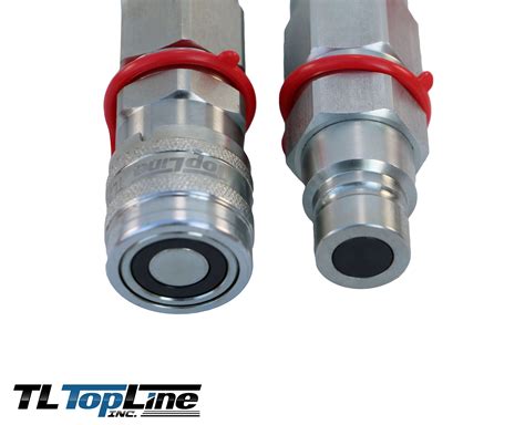 Flat face skid steer coupler Bobcat hydraulic attachment quick coupling ...