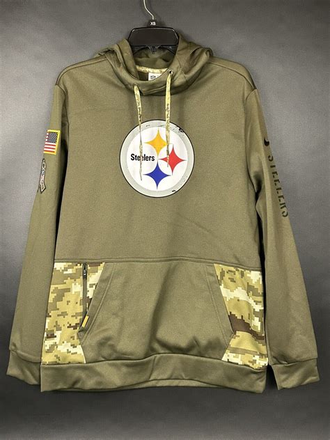 Men's PITTSBURGH STEELERS Salute to Service Military HOODIE Pullover ...