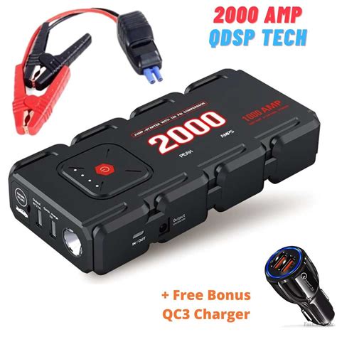 Portable 12v Jump Starter 2000 Amp Portable, portable jump starter pack, car jump start kit