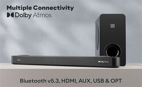 GOVO GOSURROUND 975 | 4.1 (2.1.2) Channel, 400W Soundbar with True ...