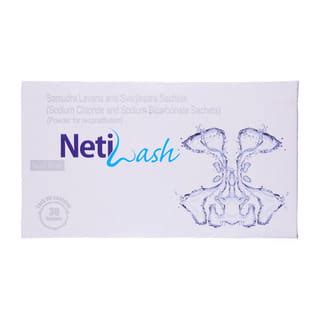 Netiwash Nasal Rinse Sachet Of 3gm Nasal Combikit (Pack Of 30): Uses ...