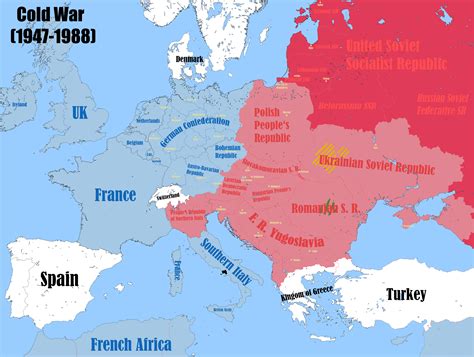 Alternate History Cold War Map The "Other" Cold War: Cold War Role