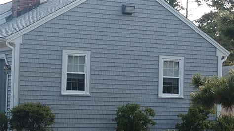 Grey Vinyl Shake Siding