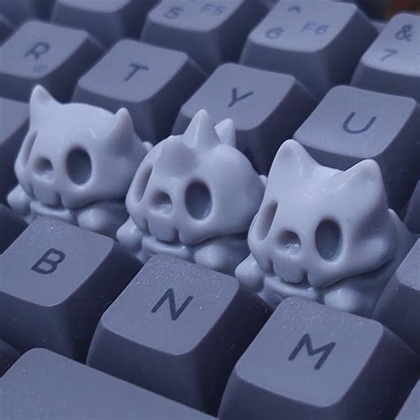 STL file Cute Skull Keycap 💀 ・3D printing model to download・Cults