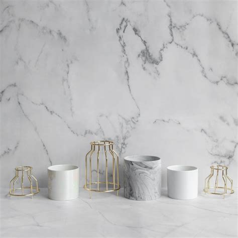 Cylindrical Vase With Gold Metal Cage – The June Shop