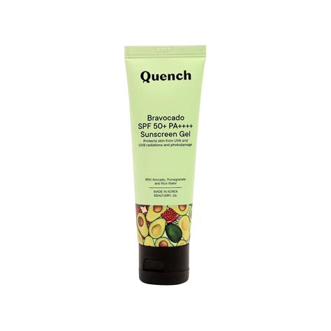 Buy QUENCH Bravocado Sunscreen SPF 50+ PA++++| Korean Sunscreen with ...