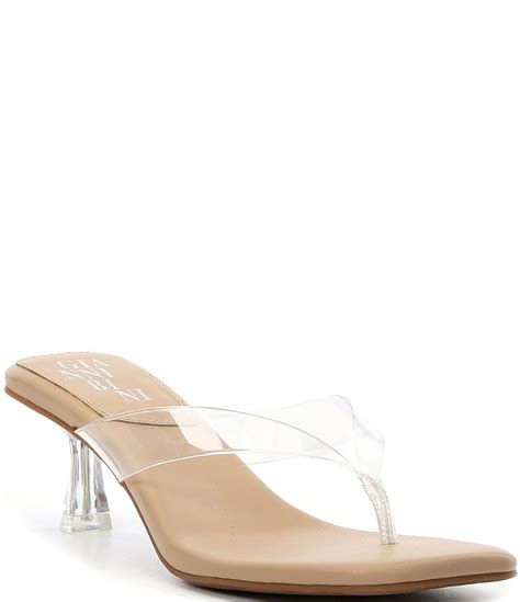 Gianni Bini VagaTwo Clear Thong Dress Sandals | Dillard's