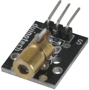 Technical hut Laser Module Diode Red Dot 650nm 5V DC 5mW for Arduino ...
